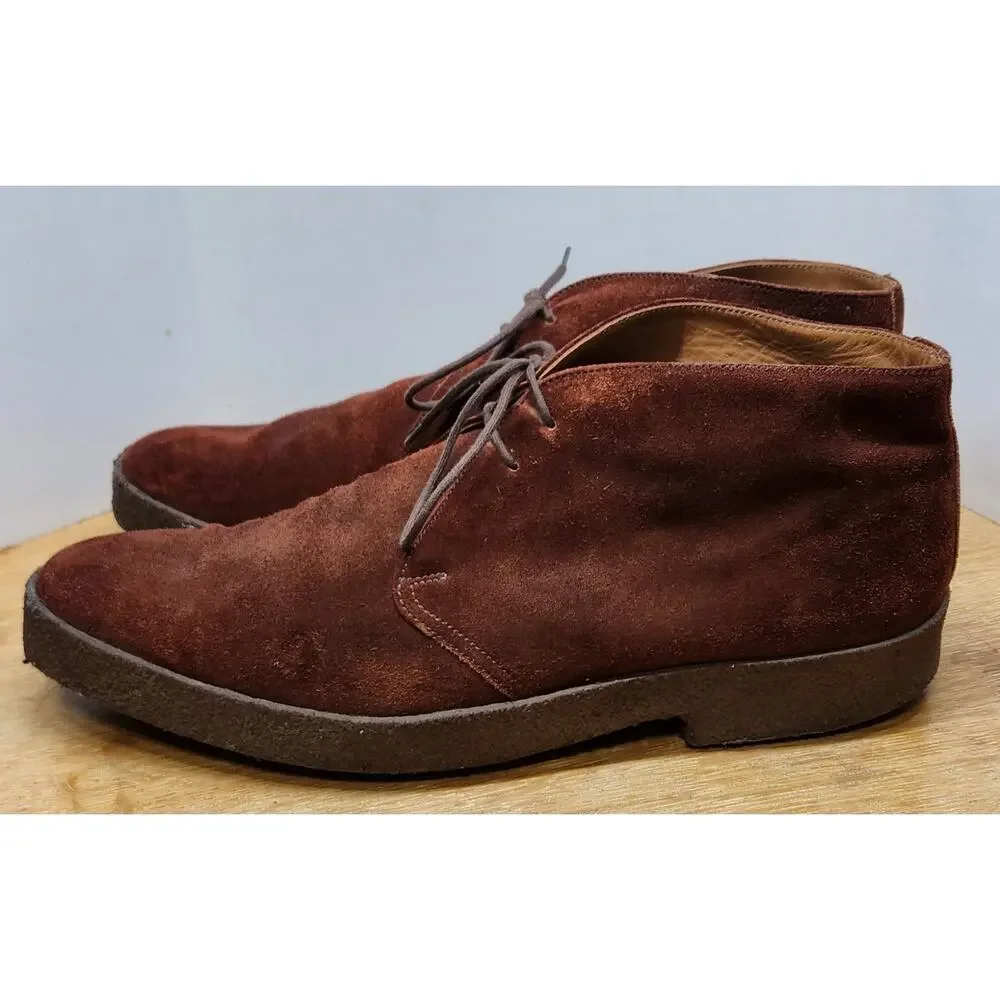 Rare‎ Vtg Edward Green Sport Monza Chukka Boots Brown Suede Men 9.5 UK / 10 US